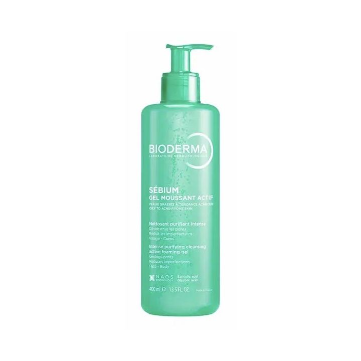 Sébium Gel moussant actif Bioderma - flacon-pompe de 400ml