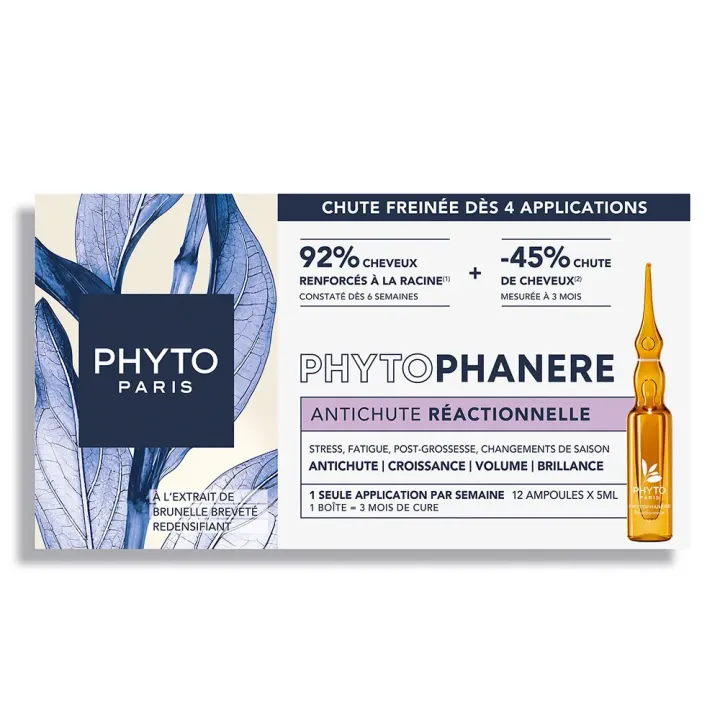 Phytophanère Antichute réactionnelle Phyto - boite de 12 ampoules de 5ml