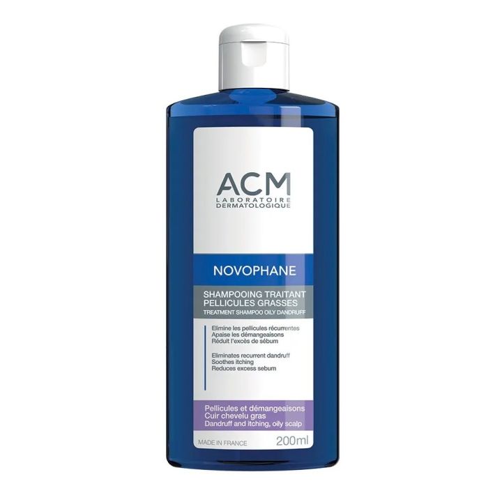 Novophane shampooing traitant pellicules grasses ACM - flacon de 200ml