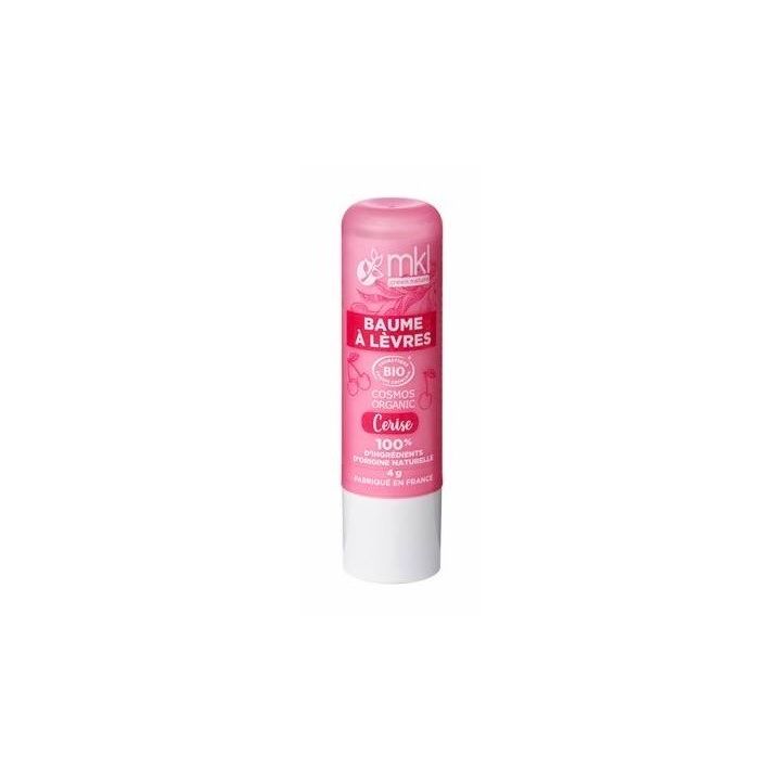 Baume à lèvres bio Cerise MKL Green Nature - 1 stick de 4g