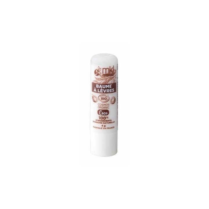 Baume à lèvres bio Coco MKL Green Nature - 1 stick de 4g