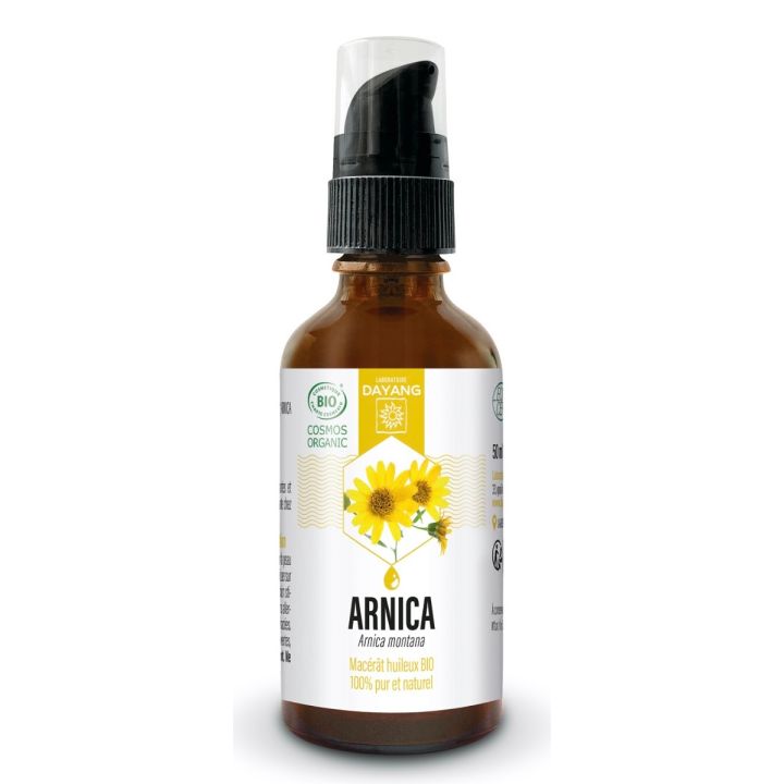 Arnica Macérât huileux bio Dayang - flacon-pompe de 50ml