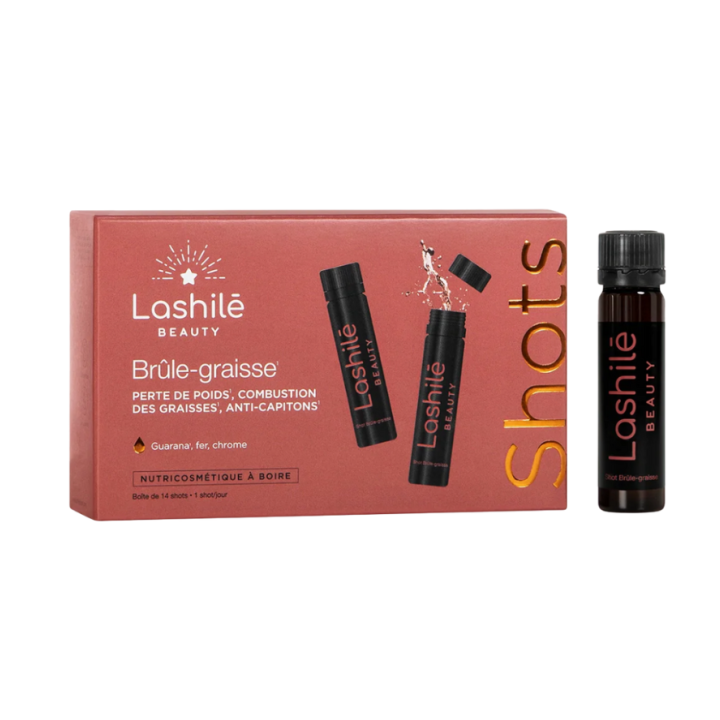Brûle-graisse triple action Lashilé Beauty - boite de 14 shots 