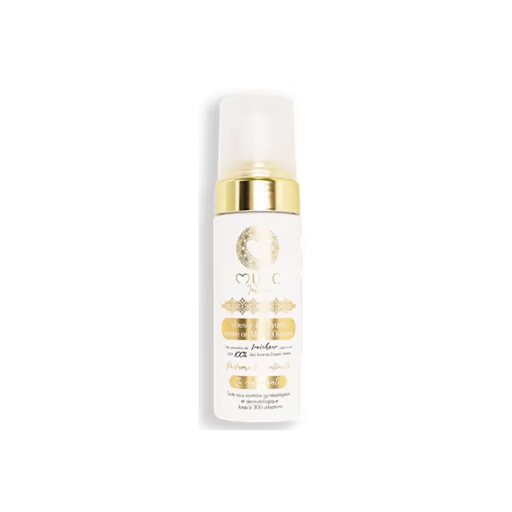 Mousse nettoyante intime au monoï oriental Musc Intime - flacon-pompe de 150ml