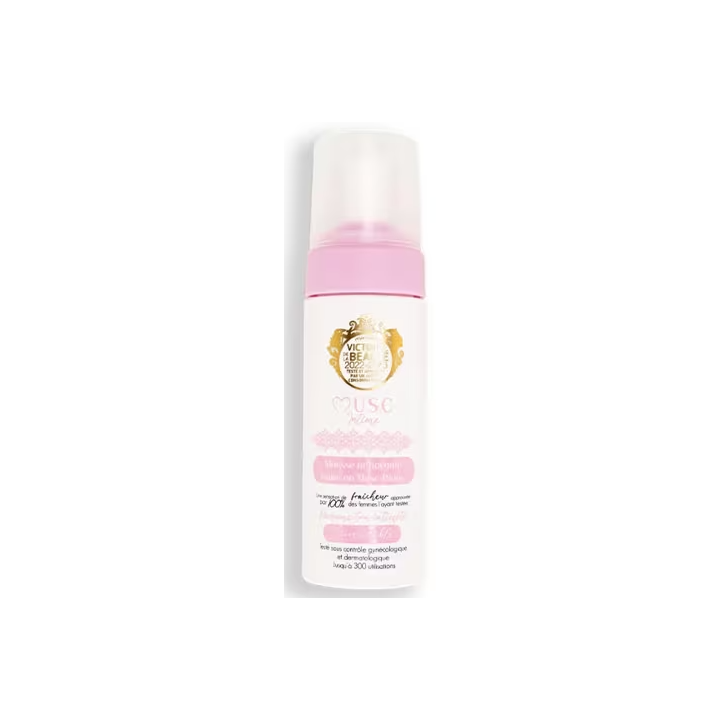 Mousse nettoyante intime au musc-blanc Musc Intime - flacon-pompe de 150ml