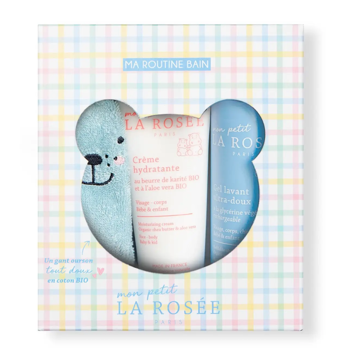 Ma routine bain Mon Petit La Rosée - coffret de 3 produits
