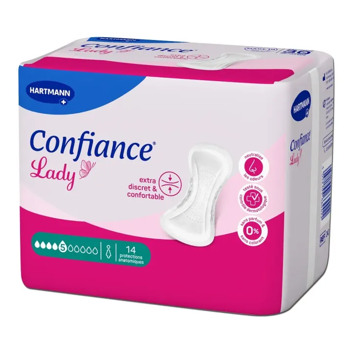 Confiance Lady protections anatomiques 5 gouttes Hartmann - 14 protections anatomiques