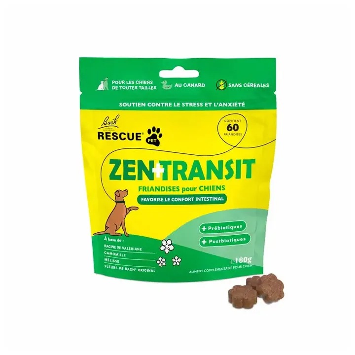 Zen + Transit pour chiens Rescue Pets - sachet de 60 friandises