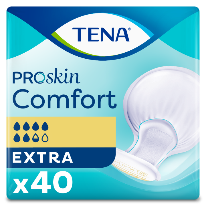ProSkin Comfort Extra protections anatomiques Tena - paquet de 40 protections