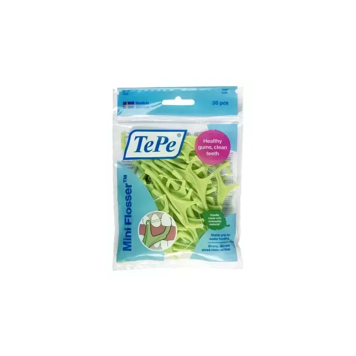 Porte-fil dentaire TePe Mini Flosser TePe - sachet de 36 pièces