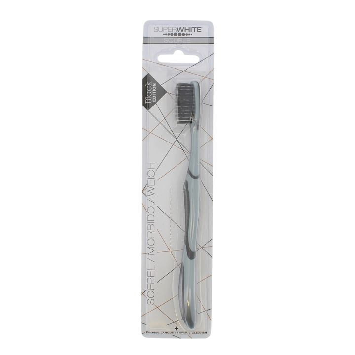 Brosse à dents Black Edition SuperWhite - 1 brosse à dents