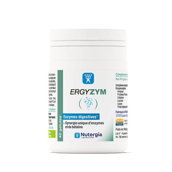 Ergyzym Nutergia - boite de 40 gélules