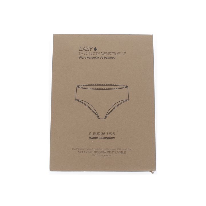 Culotte menstruelle Easy - une culotte et sa poche de lavage