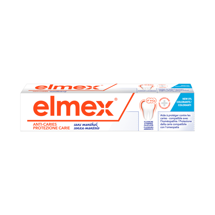 Dentifrice sans menthol Elmex - tube de 75 ml
