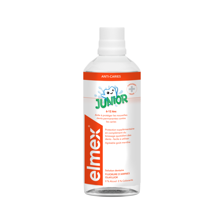 Solution dentaire junior 6-12 ans Elmex - flacon de 400 ml