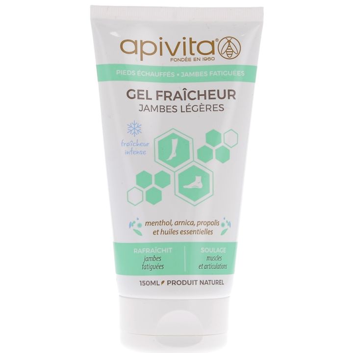 Gel fraîcheur jambes légères Apivita - Tube de 150 ml