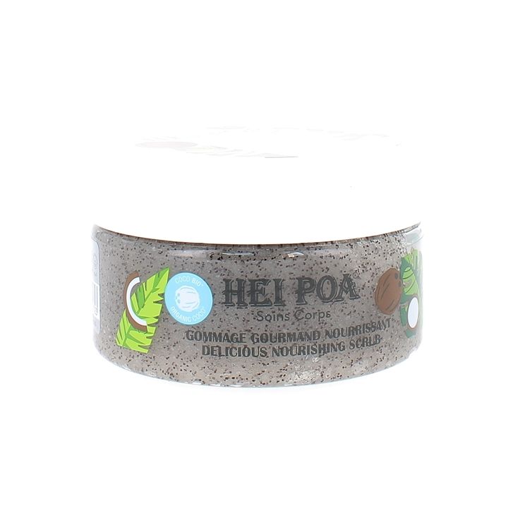 Gommage corps gourmand nourrissant huile de coco Hei Poa - pot de 260g