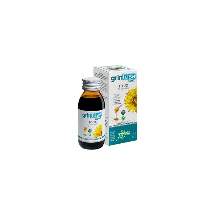 Grintuss adult sirop toux sèche et grasse Aboca - flacon de 128 g