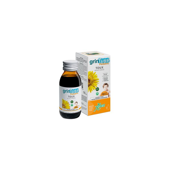 Grintuss pediatric toux sèche et grasse Aboca - flacon de 128 g