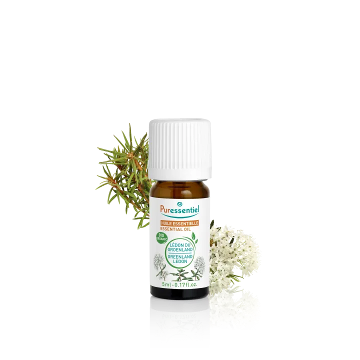 Huile essentielle lédon du groenland bio Puressentiel - flacon de 5ml