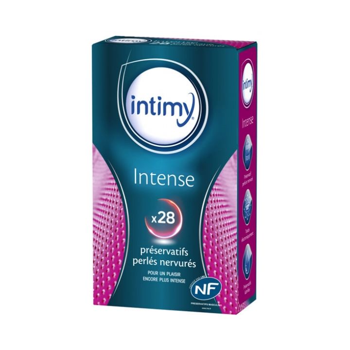 Intense préservatifs perlés nervurés Intimy