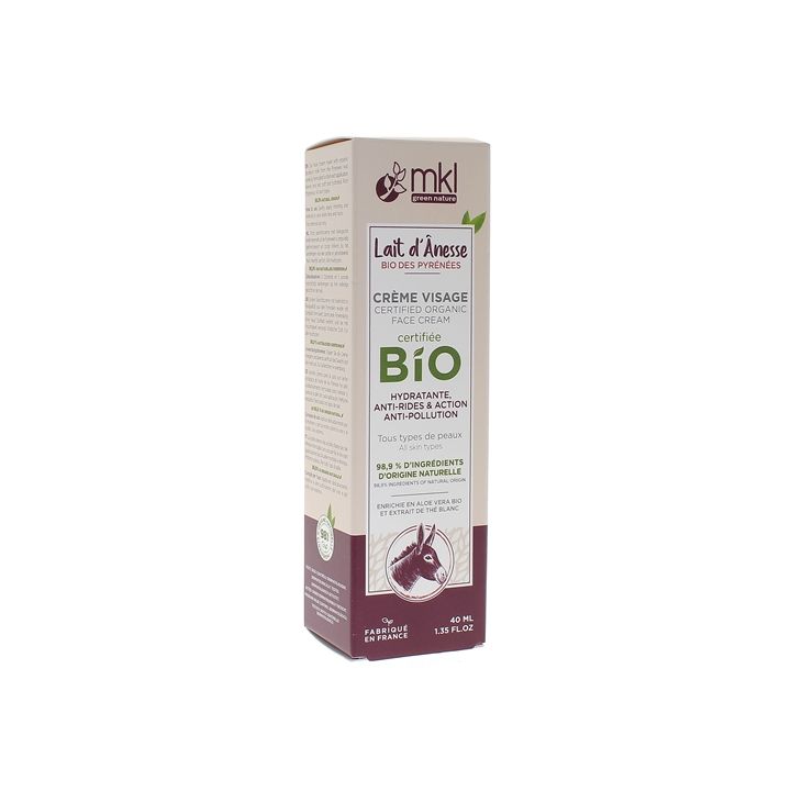 Crème visage au lait d'Anêsse Bio MKL Green Nature - tube de 40ml