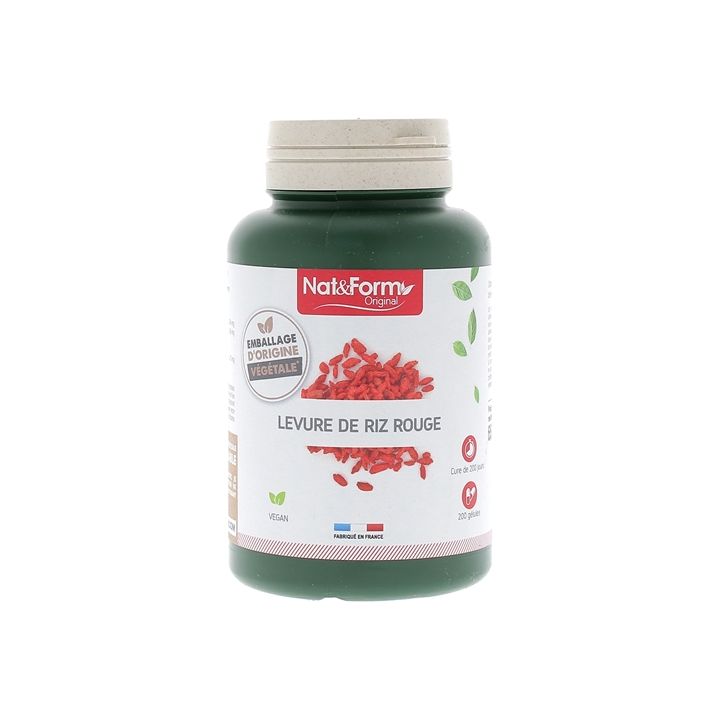 Levure de riz rouge bio Original Nat&Form - boite de 200 gélules