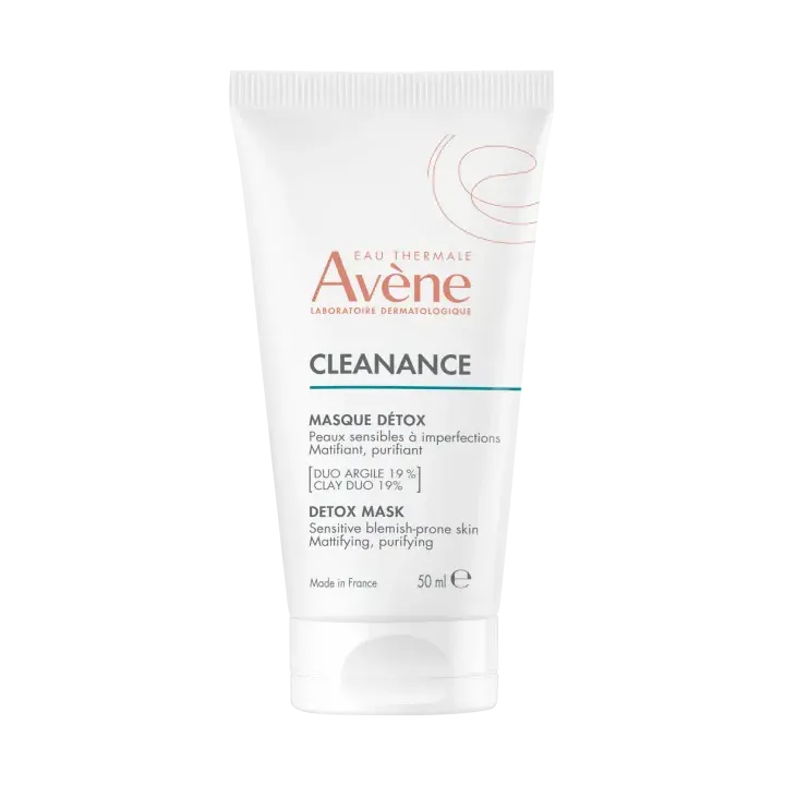 Cleanance Masque détox peaux sensibles à imperfections Avène - tube de 50ml