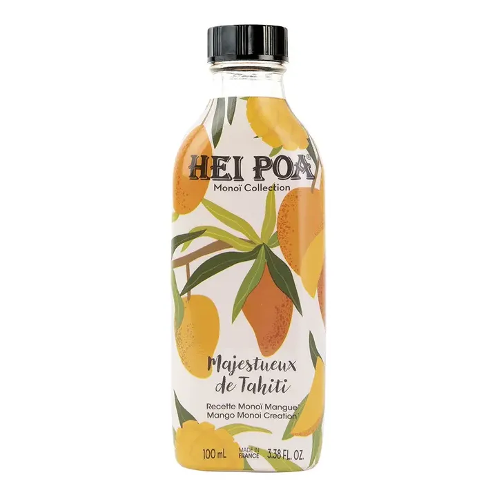Monoï Collection Majestueux de Tahiti Recette monoï mangue Hei Poa - flacon de 100ml