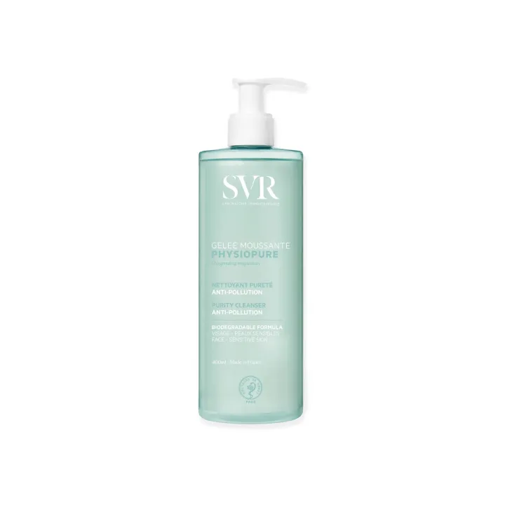 Physiopure Gelée moussante SVR - flacon-pompe de 400ml