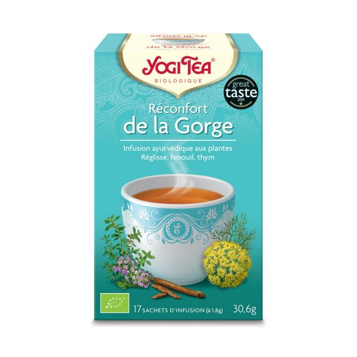 Reconfort gorge BIO Yogi Tea - boite de 17 sachets 