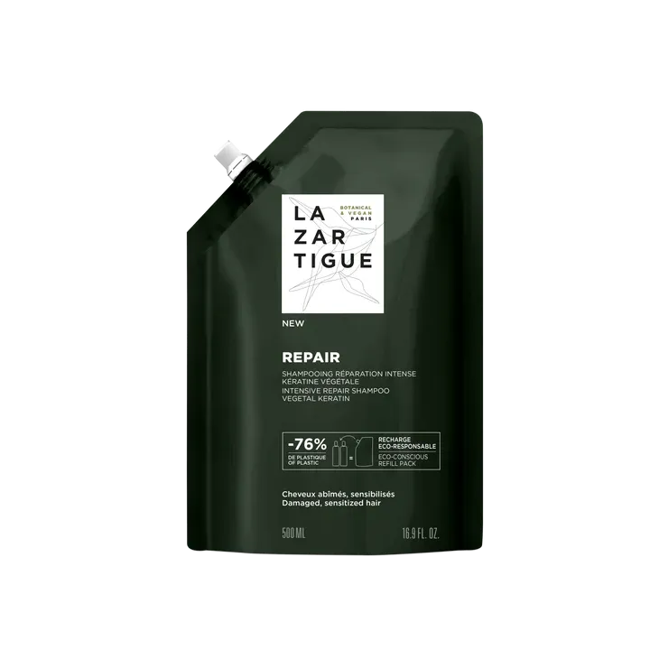 Repair Shampooing réparation intense Lazartigue - éco-recharge de 500ml