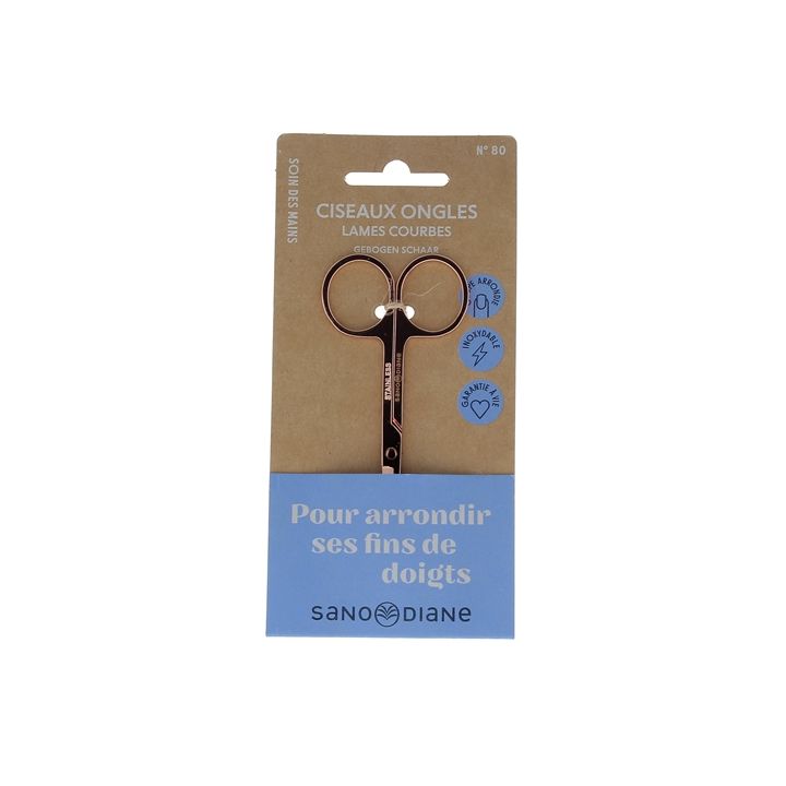 Ciseaux à ongles lames courbes Sanodiane - 1 paire de ciseaux