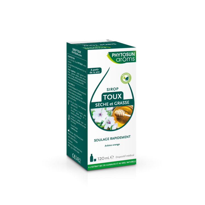 Sirop toux sèche et grasse Phytosun Arôms – 120 ml