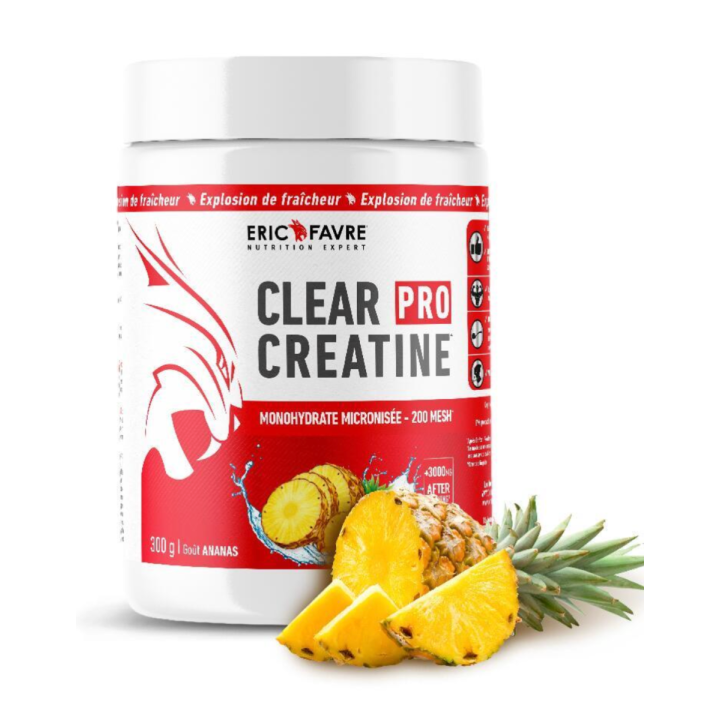 Clear pro creatine goût ananas Eric Favre - pot de 300g