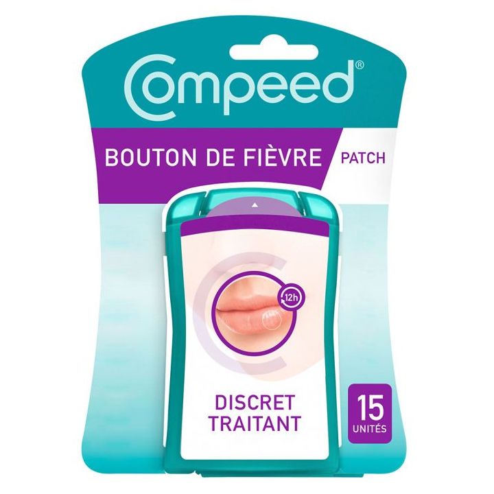 Patch invisible bouton de fièvre Compeed - boîte de 15 patchs