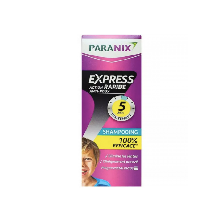 Shampooing express rapide action anti-poux Paranix - flacon de 200ml