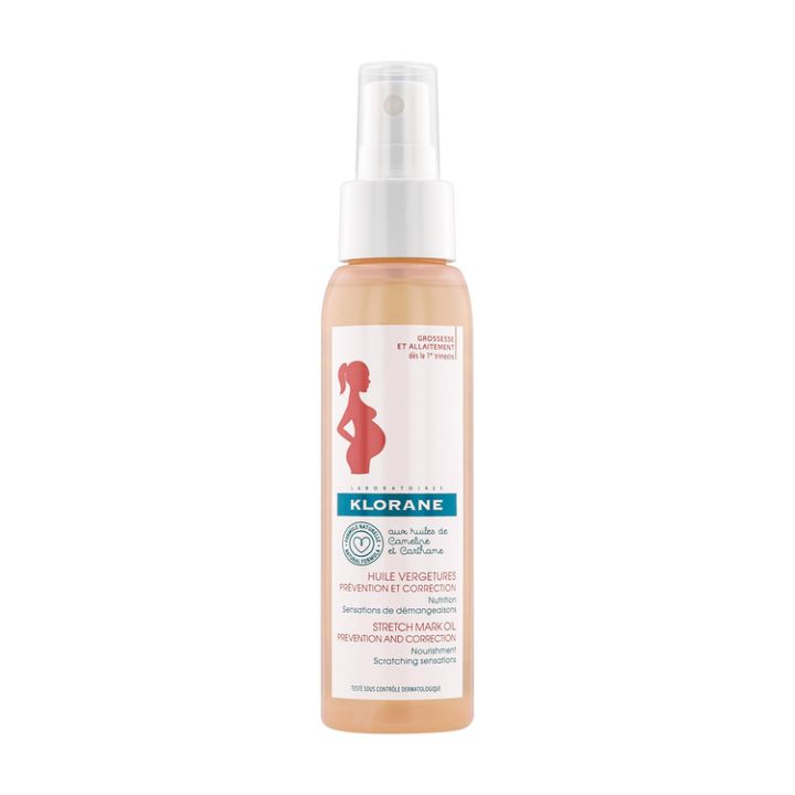 Huile vergetures prévention et correction Klorane - spray de 100 ml