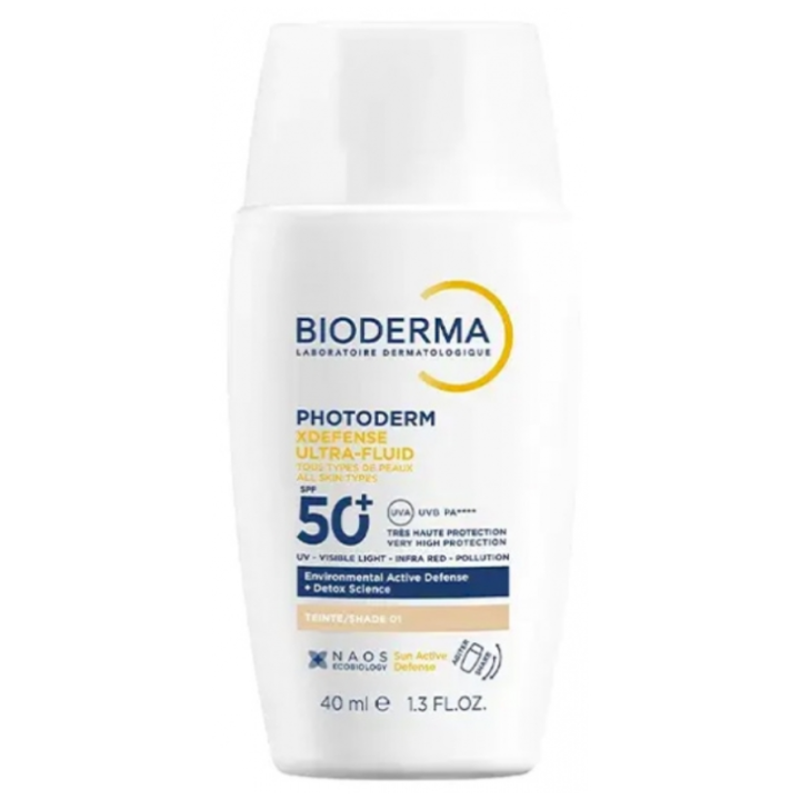 Photoderm Xdefense ultra-fluid teinte 1 Bioderma - flacon de 40ml