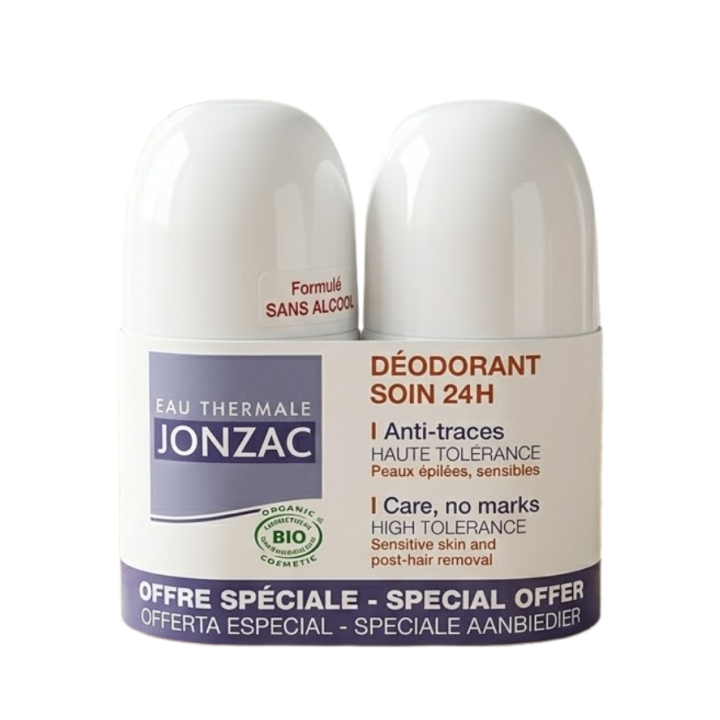 Déodorant soin 24h anti-traces Eau Thermale Jonzac - offret spéciale lot de 2x50ml