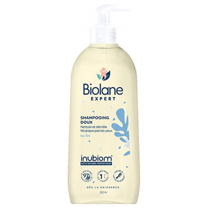 Shampooing doux Biolane - flacon-pompe de 350ml