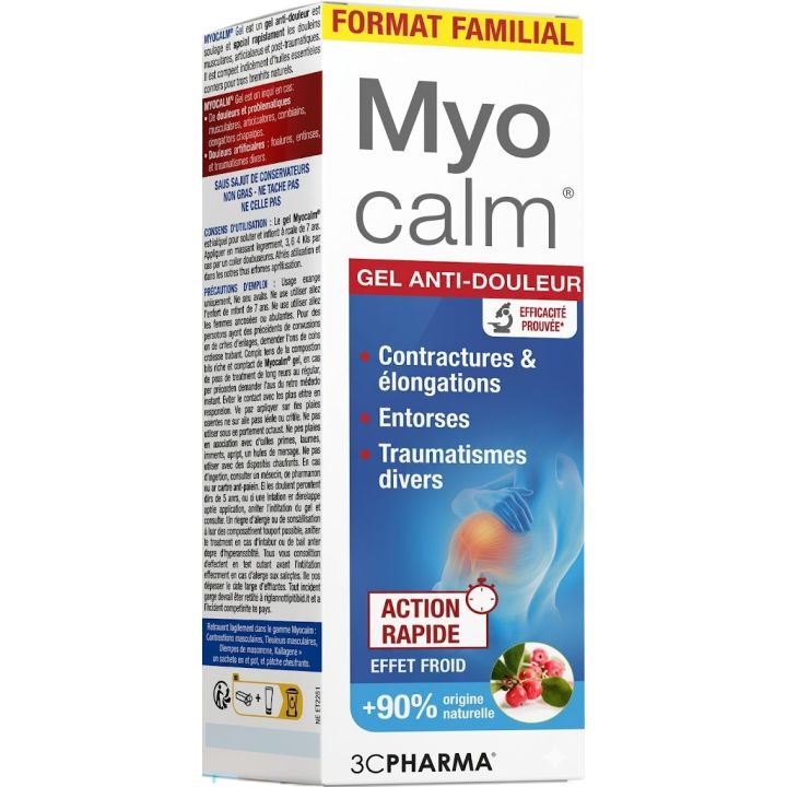 Myocalm gel anti-douleur 3C Pharma - tube de 100ml