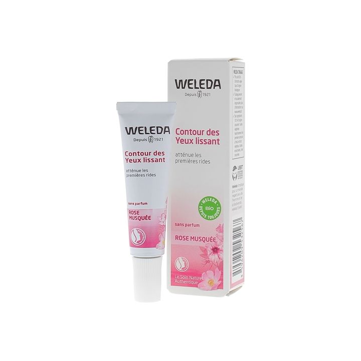 Soin contour des yeux lissant Rose musquée Weleda - tube de 10 ml