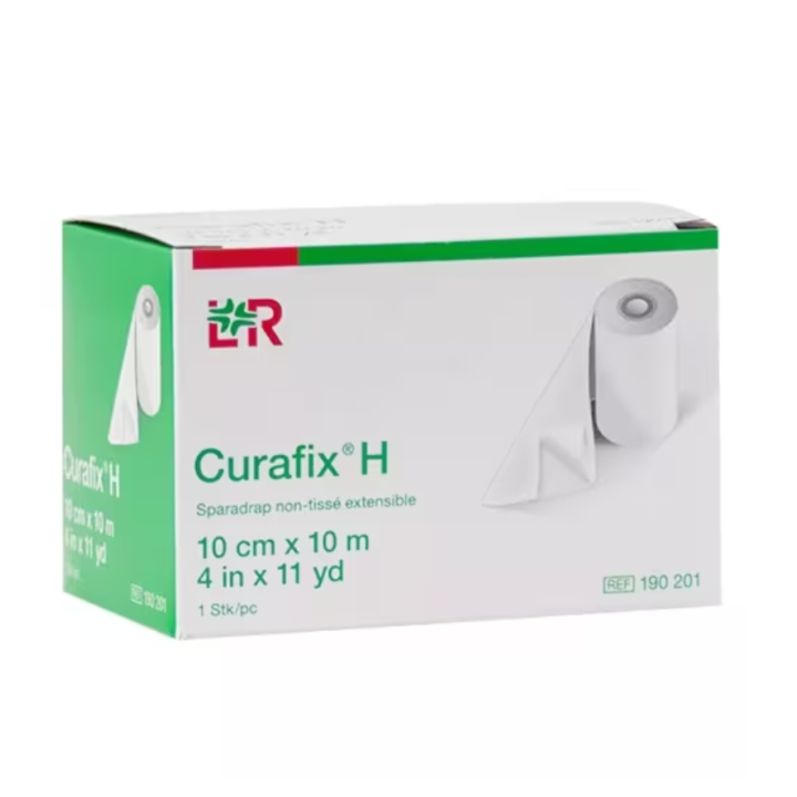 Curafix H sparadrap non-tissé extensible Lohmann & Rauscher - une bande 10cm x 10m 
