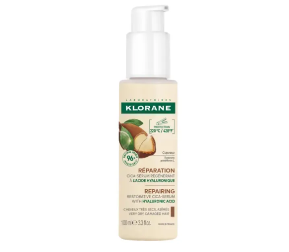 Cica-sérum régénérant à l'acide hyaluronique au Cupuaçu Klorane - flacon-pompe de 100ml