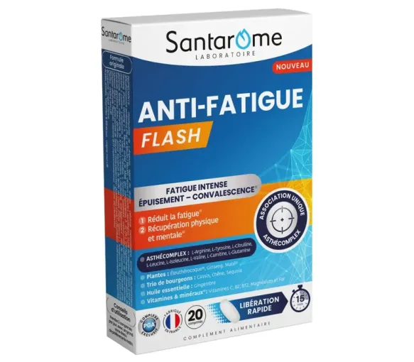 Anti-fatigue flash Santarome - boite de 20 comprimés - image 1