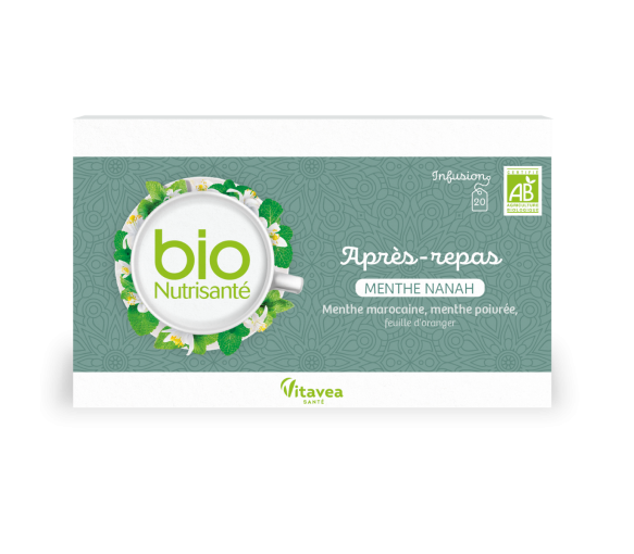 Infusion Menthe nanah après-repas bio Nutrisanté - boîte de 20 sachets - image 1