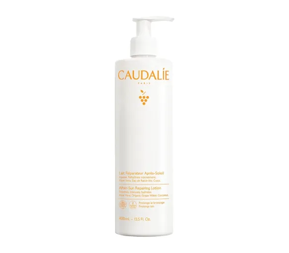 Lait réparateur après-soleil Caudalie - flacon-pompe de 400ml