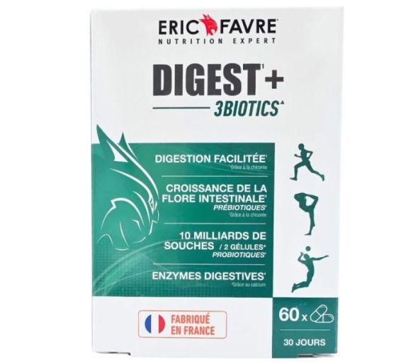 Digest+ 3Biotics Éric Favre - boîte de 60 gélules