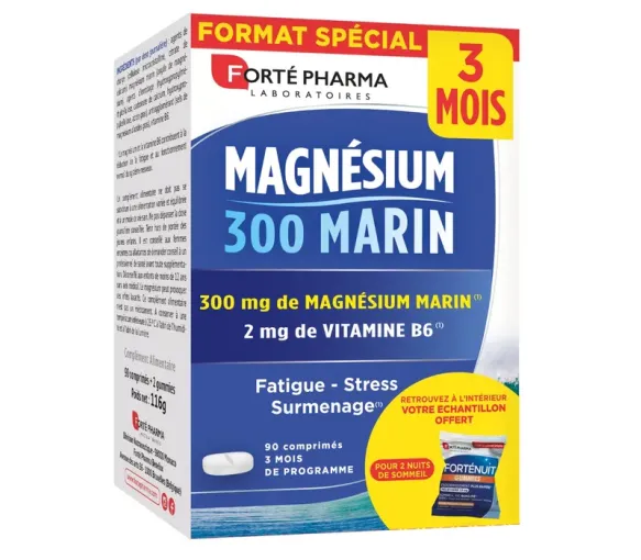 Magnésium 300mg Marin Forté Pharma - boite de 90 comprimés